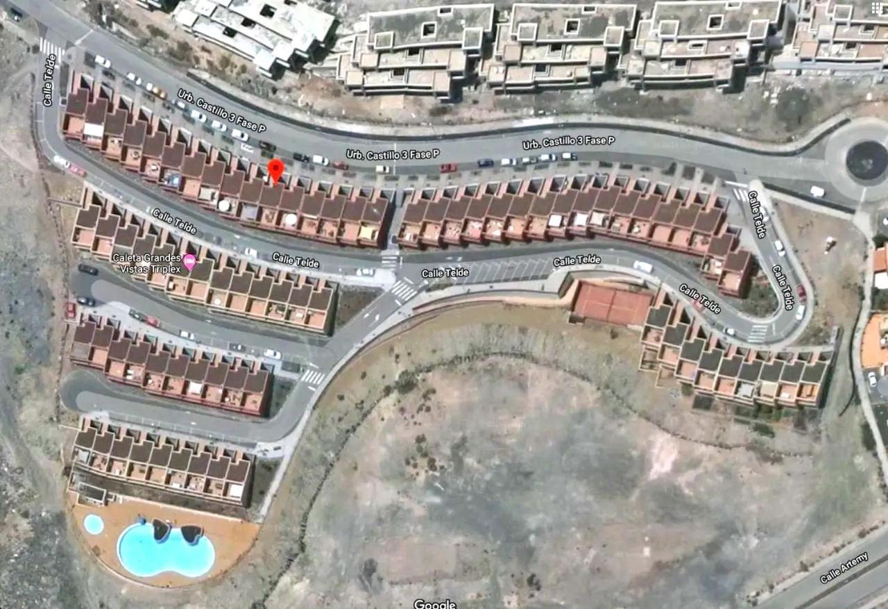 Ferienhaus Casa Caleta - Caleta Fuste - Meerblick - Pool - Glasfaserinternet Caleta De Fuste Exteriör bild